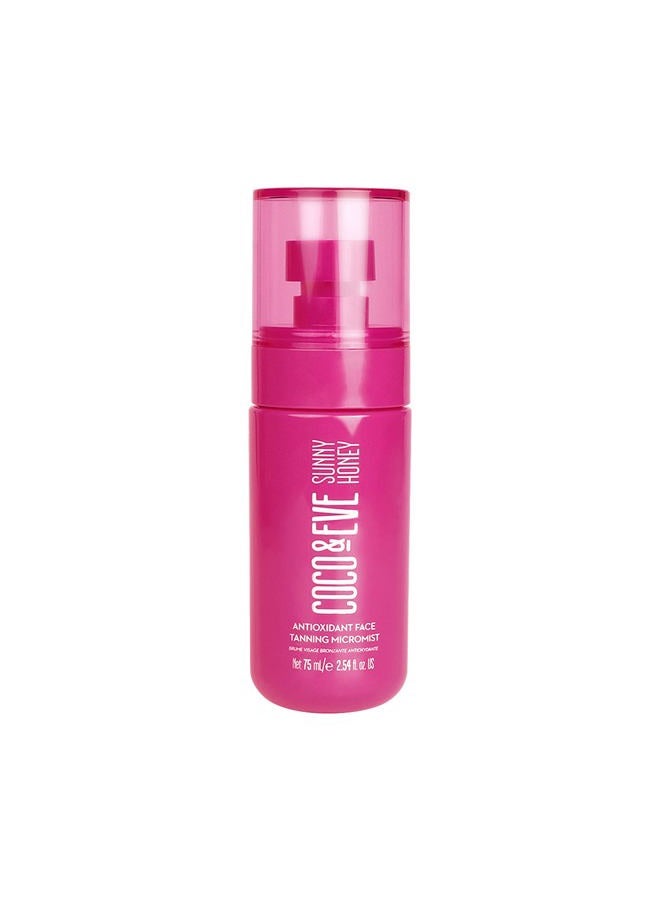 COCO & EVE Antioxidant Face Tanning Micromist. Sunless Self Tanning Face Mist with Antioxidants to Boost Hydration. Quick, Flawless, Streak Free Face Tan. (2.54 fl oz) / (75ml) - Image 1